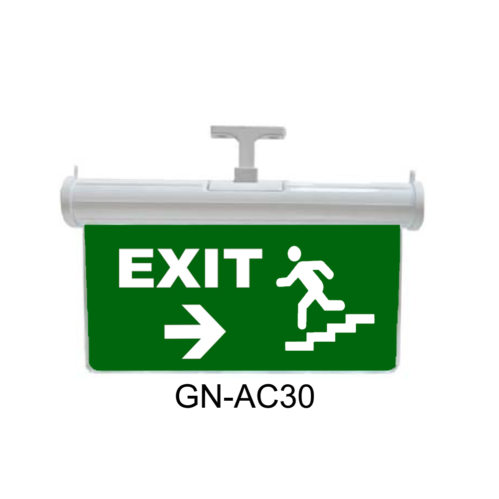 Işıklı Acil Çıkış Levhası (Exit Sağa Merdiven İnen Adam) GN-AC30